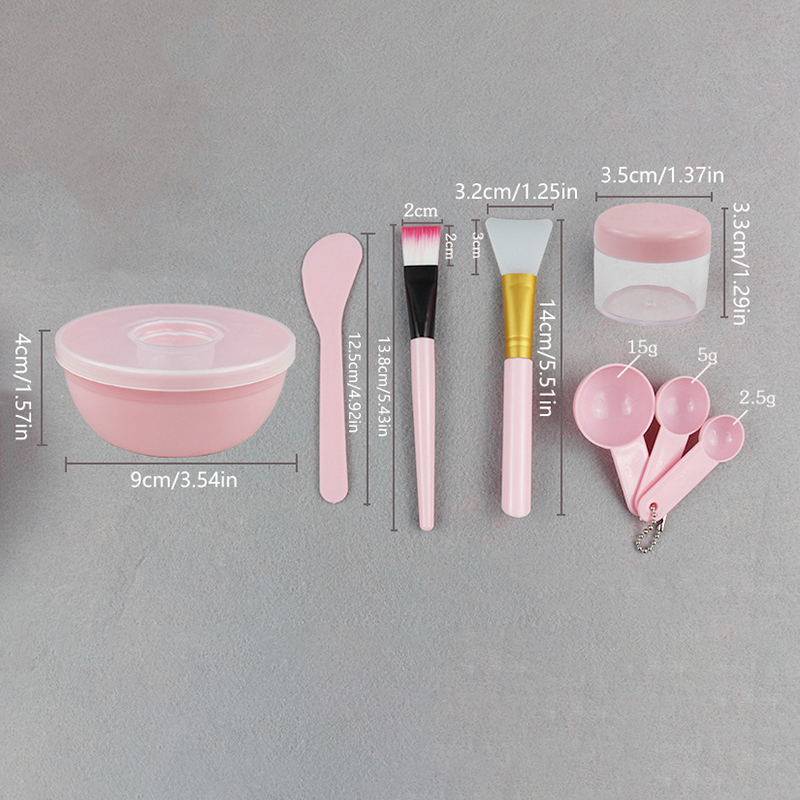 Skincare Viral Tiktok - Facial Brush Mask Bowl Spoon Set