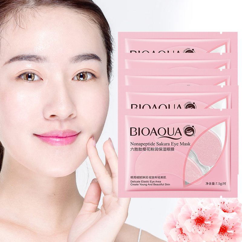 10Pcs=5Pairs Nonapeptide Sakur - Collagen Sheet Mask incelemesi ve fiyatı