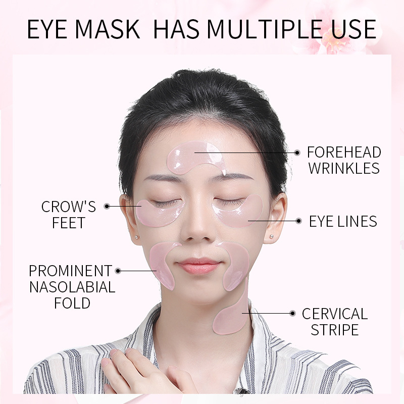 10Pcs=5Pairs Nonapeptide Sakur - Collagen Sheet Mask incelemesi ve fiyatı