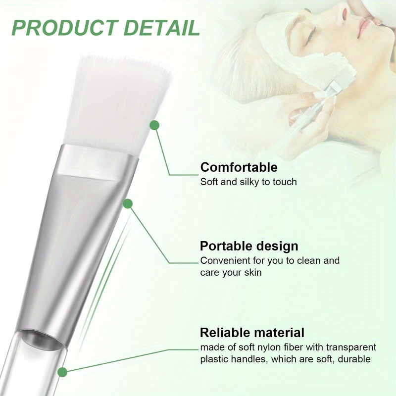 5pcs Soft Facial Mask Brush wi - Skincare Viral Tiktok incelemesi ve fiyatı