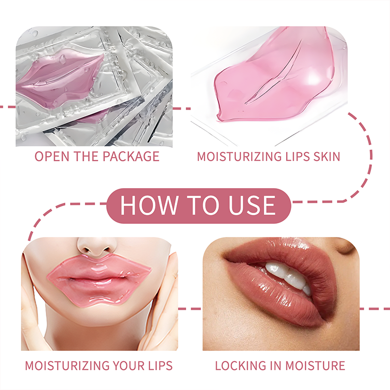 20Pcs/Box Pink Lips Masks Shee - Collagen Sheet Mask incelemesi ve fiyatı
