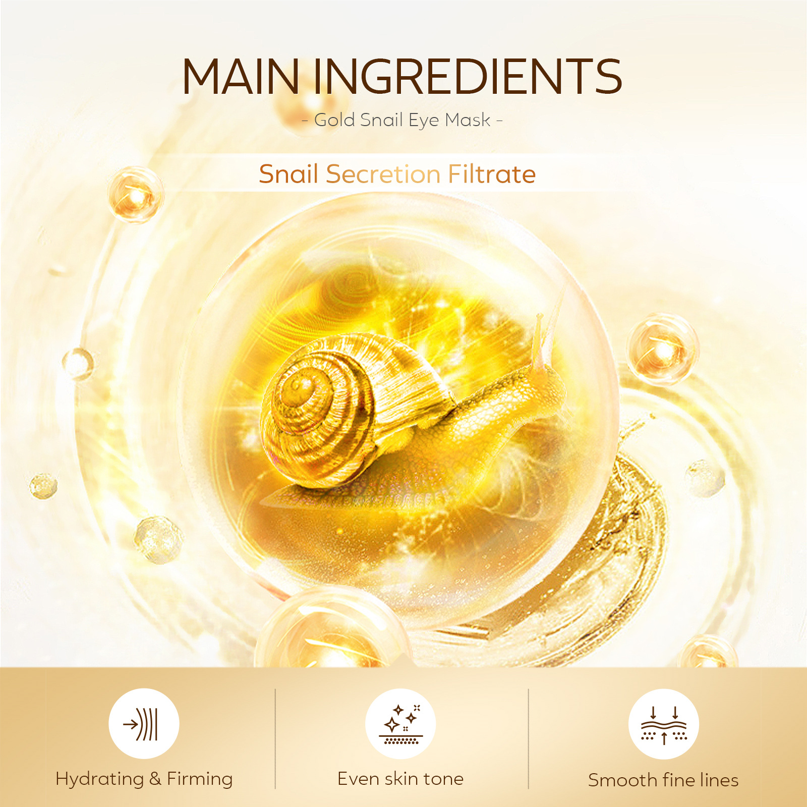 LAIKOU 50pcs Golden Snail Coll - Collagen Sheet Mask incelemesi ve fiyatı