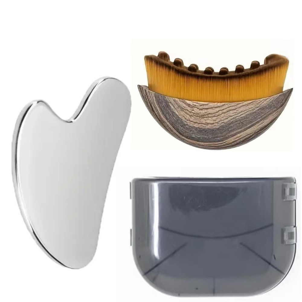 2Pcs Stainless Steel Gua Sha T - Skincare Viral Tiktok incelemesi ve fiyatı