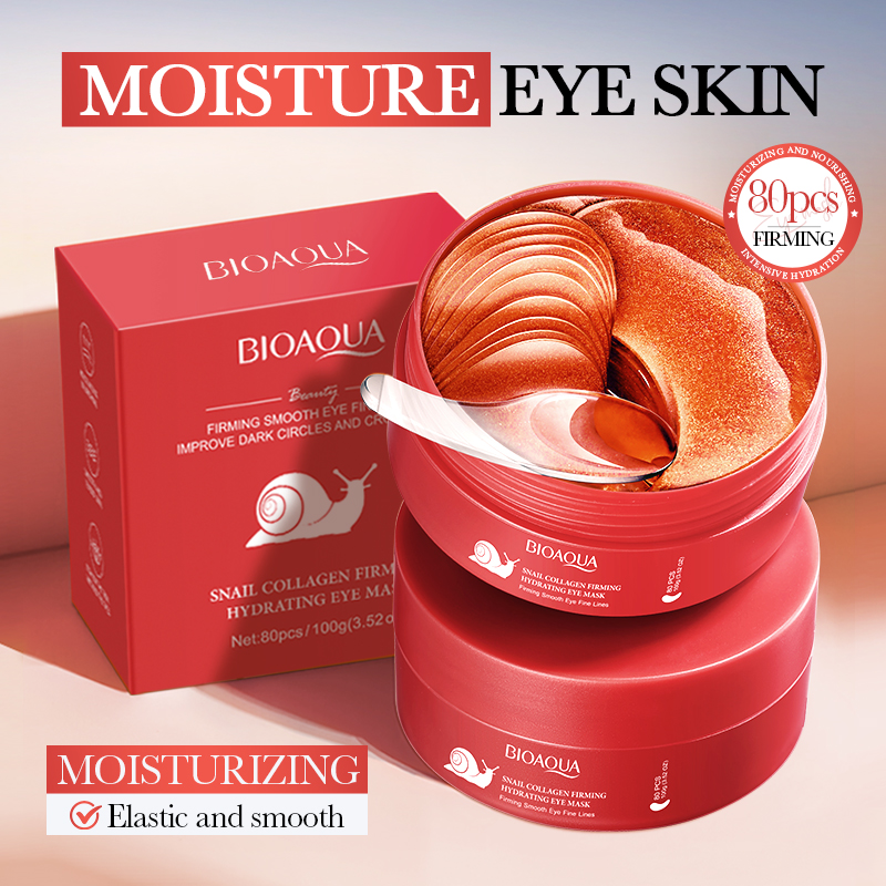 80pcs BIOAQUA Snail Crystal Co - Collagen Sheet Mask incelemesi ve fiyatı