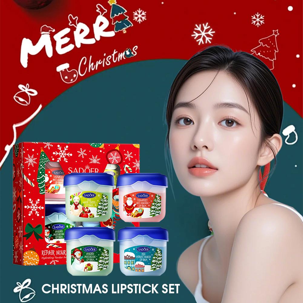 3/4/5/6/10Pcs/set Xmas Lip Bal - Skincare Xmas Sets incelemesi ve fiyatı